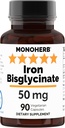 Biglicinat de fier 50 mg - 90 Capsule de legume - 50 mg fier elementar per capsulă