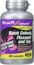 MASON NATURAL Menopause Trio: Black Cohosh, Flaxseed, & Soy (Extended Release) - May Allevate Hot Flashes & Night Sweats*, Supports Healthy Hormone Balance*, 30 Caplets