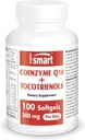 Supersmart - Coenzime Q10 + Tocotrienols 300mg pe zi (Patented & Biodisponibil) - CoQ10 Supliment cu Tocotrienols - Palm Oil Extract de Non-GMO & Gluten gratuit - 100 Softgels