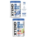 Scivation Xtend Hydrasport BCAA Powder, Ramking Chain Amino Acids, BCAAs, Zero Sugar Electrolyte Drink Powder + Hydration, Blue Raspberry & Strawberry Kiwi, 30 Servings Twin Pack