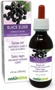 Naturalma Black Elder (Sambucus nigra) Floare (Elderflower) și fructe (Elderberry) Tinctură fără alcool - 4 fl oz Extract lichid în picături - Supliment vegetal - Vegan