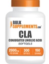 BulkSupplements.com Conjugate Linoleic Acid Softgels - CLA Suplimente, CLA 2000mg, CLA Saffflower Capsule, CLA pastile - 2 CLA Softgels per Serving, 150-Day Supply, 300 Softgels