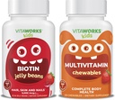 Copii Biotin 5000mg Jelly Beans + Multivitamine Chewables Bundle