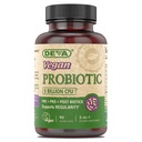 DEVA Vegan Probiotic Supliment - Pre, Pro, și postbiotice pentru sanatate digestiva, 5 miliarde CFU, Sol-Based, Spore-Forming, Dairy Free, FOS Prebiotice, pentru femei și bărbați, Capsule Vegan, 90 Conte