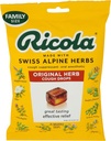 Ricola Original Herb Cough Drops, 45 Count, Tuse Suppressant & Throat Relieving Drops with Natural Sourced Menthol, Pleasing Herbal Gust for Coughs & Throat Irritation Symptom Relief