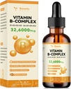 Vitamina B Picături lichide cu tiamină, Riboflavină, Niacină, Acid pantonic, piridoxină, Botină, Folic, metilcobalamină
