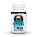 Sursa Naturals Inositol & Choline 800 mg susține funcția nervoasă sănătoasă - 50 comprimate