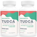 TUDCA Suplimente de ficat 1000 mg-Bile Sare pentru ficat Cleanse Detoxifiere-Milk Thistle Herbal Blend cu Fulen și acid Humic pentru ficat,Digestive Health,120 Vegan Capsule