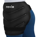 REVIX extra mare Hip pachet de gheață Wrap după chirurgie, Reutilizabil Gel Cold Pack pentru recuperare de înlocuire Hip, nerv sciatic, terapie rece Hip Flexor Wrap, negru