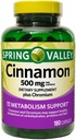 Spring Valley Scorțișoară 500mg suport metabolic