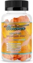 Chronox Orange Flavor Omega 3 Gume de ulei de pește pentru adulți - Delicious Chemable Omega 3 Supliment cu ulei de pește - pastile alternative și gume non-GMO pentru sănătate zilnică - (60 Conte)