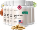 Nourished AndroEase Plus pentru femei Sănătate - Zinc, Reishi, Ceai Verde și Saw Palmetto pentru femei - pentru energie, Vitalitate, Păr facial și wellness zilnic - 360 capsule, Made in USA
