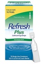 Refresh Plus picături de ochi Lubricant pentru ochi uscat, conservativ-liber, dimensiune valoare, 0,01 Fl Oz containere cu utilizare unică, 70 Conte