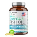 Puritate Labs Omega 3 ulei de pește 3000mg 