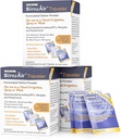 SinuAir 2.5 Gram Saline Pachete - Clorura de sodiu cu potasiu & Calciu, soluţie de sare Pachete de umplere cu pulbere pentru maşină de irigare nazală, 90 Pachete