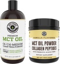 Spectacol de coasta stanga 32oz ulei premium MCT si 16oz Vanilla MCT + Colagen pulbere