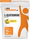 BulkSupplements.com L-Glutamine Powder - Glutamina Supliment, Amino Acid Supliment - Lemon Italian Ice Flavor, 7g per Serving, 700g (1,5 lbs) (Pachet de 1)