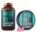 WILD Fuel Keto Candy cu ulei MCT și colagen și enzime digestive cu Bundle probiotic și prebiotic