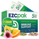 EZC Pak 5-Zay Suport imun Taped - Suplimentul de suport imun de vitamina, Echinacea, Vitamina de zinc C, Boostere imune pentru adulți - Vitamine de sprijin imun (Pachet din 2)
