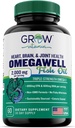 creşteţi vitamina Triple Putere Omega 3 Ulei de peşte, 800 mg EPA 600 DHA Supliment pentru inima, Brain & Imun, Absorbabil Triple Putere, Susţinut sursa - Mini Softgels - 30 zile de aprovizionare