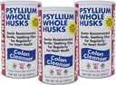 Yerba Prima Psyllium Whole Husks Colon Cleanser, 12 Ounce (Pachet de 3)