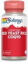 SOLARAY Red Yeast Rice Plus CoQ-10 & No-Flush Niacin Vitamina B-3, Healthy Heart & Cardical Support, Non-Iradiated & Citrinin gratuit, 60 Day Money Back Guarantee, 60 Servings, 60 VegCaps