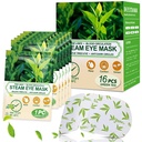 16 Packs Steam Eye Masks for Dry Eyes, Green Tea Warm Eye Mask, Relief Eye Oboseală & Puffy Eyes, Umezeală Încălzire Compress for Eyes, Autoîncălzit Eye Mask, Exposable Travel Essentials & Relaxation Sets