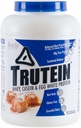 Nutriţie corporală Trutein Pulbere de proteine ridicate: 45% Whey, 45% Cazeină, 10% Ou Alb, Gluten-Free, Sodiu scăzut, Iarbă Fed Whey Proteine pulbere, Gym Supliment & Breakfast Shake, Sare Caramel, 4lb