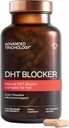 Trichologie avansată DHT Blocker - Suplimentul de creștere a părului pentru înălbire genetică pentru bărbați și femei 