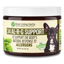 Silver Lining Herbs 34 Canine Al-R-G - Herbal Alergia Supliment pentru câini - Natural Alergie de sprijin pentru câini - stimulează un câine sănătos, normal, și răspunsul natural la Allergens - 2 Ounce Jar
