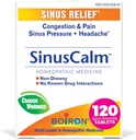 Boiron SinusCalm Tablets for Sinus Pain Relief, Runny Nose, Congestion, Sinus Presiune, Cefalee - 120 Count (Pachet de 2)