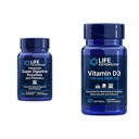 Extensie de viaţă 60-Număr Enzime digestive Super & 5000 UI Vitamina D3 Capsule pentru digestia, os, creier, Immune Health