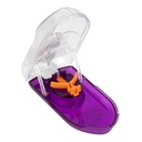 EZY DOSE Pill Cutter cu scut de siguranță și magnific, utilizare zilnică, pastile și vitamine tăiate în condiții de siguranță, tăiere exactă și ușoară, culoare mai Vary, BPA gratuit
