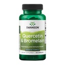 Swanson Quercetin & Bromelain-Promote Respiratorial Health Support-Aid Immune System Health-Suport Colesterol Nivelerol Deja w/i Normal Range 100 Caps (250mg Querbetin/78mg Bromelain)