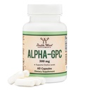 Alpha GPC Choline Creier Supliment pentru Acetilcolină (60 Conte, 600 mg Servings) Advanced Memory Formula, Focus și Brain Supplement, Focus (Fabricat în Statele Unite) de lemn dublu