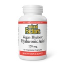 Factori naturali - Acid hiabest hialuronic, susține articulații sănătoase și piele, 60 capsule vegetariene