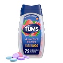 TUMS Ultra Concentraţie Antiacid masticabil Tablete pentru Relief de arsuri în capul pieptului şi Indigestie Acidă Relief, Berieri asortate - 72 Număr