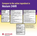 Glenmark Terapeutics Esomeprazol magneziu USP 20 mg, capsule cu eliberare întârziată, tratează frecvent arsuri la stomac, 42 capsule