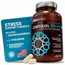 OmniBiotics Cortizol Supliment pentru femei și bărbați - Manager mare de cortizol cu Ashwagandha, L-Theanine, Magnolia Extract, Fosfatidilserină pentru a sprijini relaxare, calm, detox - 60 capsule Vegan