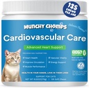 Cardio Chews for Cats - Ingrijire cardiovasculara avansata - heart Health & Circulation Support with Salmon Oil, Taurinine, CoQ10 & More - Supliment Feline pentru functia cardiaca optima (Somon)