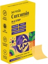 Curcumina turmerica Strips din extract de root turmeric, piperina, vitamina C, vitamina K2, non OMG, zahăr liber, poate sprijini ficat - 30 benzi orale (Orange)