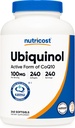 Nutricost Ubichinol Softgels (100mg, 240 Softgels) - Antioxidant superior de absorbţie 