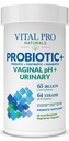Vital Pro Naturals - pH vaginal şi probiotice urinare + prebiotice, postbiotice, parabiotice, 4-in-1 Supliment pentru femei, potenţă ridicată, 64 tulpini, digestive, vaginale, urinare, imune de sănătate, 30 ct