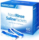 Waterpulse 60 Nasal Clătire Pachete, Eficient Neti Pot Packets Salt Packets,Nasal Clătite Pachete de sare Înfăşurate individual - Soluţie convenabilă pentru Sinuzită, Alergii şi Ajutor Rece