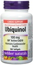 Webber Naturals Ubichinol 100mg QH Active CoQ10, 100 softgels