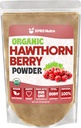 XPRS Nutra Organic Hawthorn Berry Powder - Premium USDA Organic Hawthorne Berry Powder pentru suport cardiovascular - Vegan prietenos Hearth Health Supplement (16 Ounce)