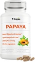 Capsule Enzime de fructe Papaya pentru digestia, ajutor de balonare, suport imunitar pentru bărbaţi şi femei - 1500 mg Organic Papaya pulbere Per Servire - 180 Capsule Veggie - non-GMO, Gluten-Free, Vegan-Friendly
