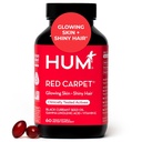HUM Red Covor piele și vitamine de păr pentru femei cu Omega 3 acizi grasi, vitamina E, și negru Currant ulei de semințe, Suplimentul pentru sanatatea pielii si sanatoasa par Folicule suport, 60 Conte