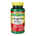 Generic Spring Valley L'Arginine Amino capsule de sănătate, 500 mg, valoare dimensiune, 100 Număr + 1 Mini Pilulă container (Style & Color Varies)