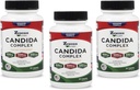 Zenesis Labs Candida Complex Cleanse Detox Acid Caprilic Supliment, Oregano Extract, Probiotice, Enzime - vrac 180 Capsule, 90 zile de aprovizionare (60 capsule/Sticle)
